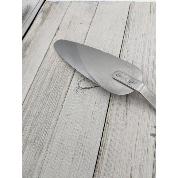 Stanley #2 Stainless Steel Cake Pie Spatula Server Serrated 12 1/4" Black Handle - Picture 7 of 7